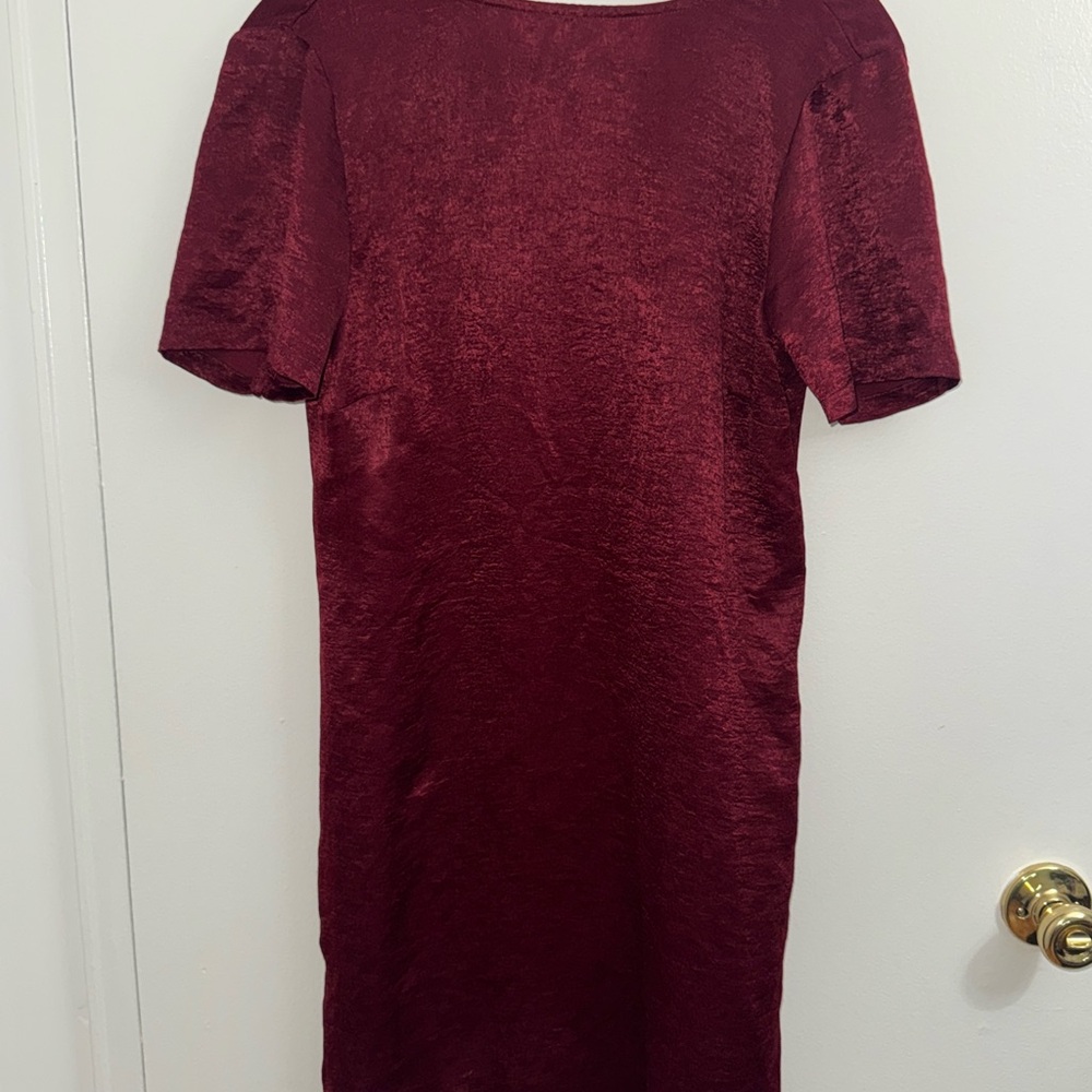 Elegant Burgundy Dress